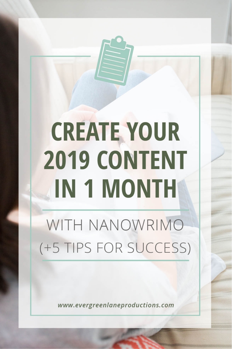 Batch your content creation with Nanowrimo